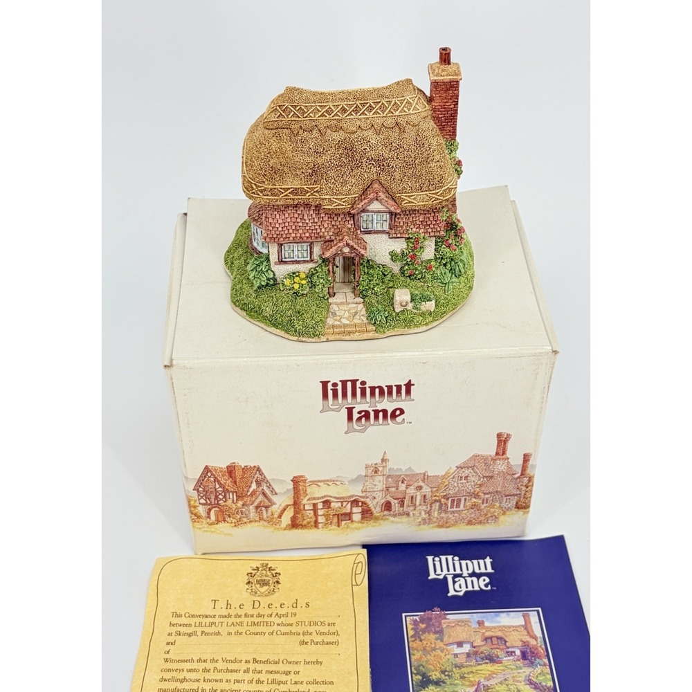 Lilliput Lane Roding Heath Cottage with Original Box and Deeds